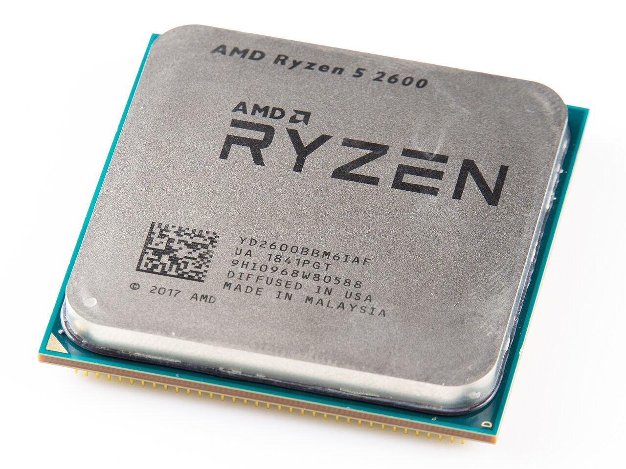 AMD 라이젠 5 2600 프로세서 기판면